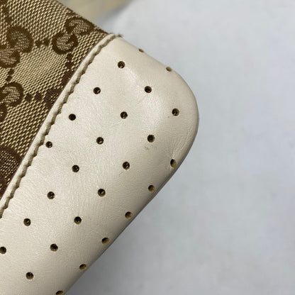 【中古品】【メンズ/レディース】 GUCCI グッチ 147671 GG CANVAS SHOULDER BAG ジージー キャンバス ショルダー バッグ カバン 鞄 180-260629-cs-09-izu カラー：ブラウン×アイボリー 万代Net店