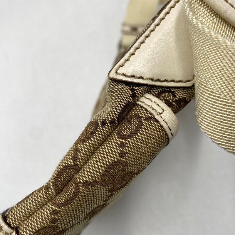 【中古品】【メンズ/レディース】 GUCCI グッチ 147671 GG CANVAS SHOULDER BAG ジージー キャンバス ショルダー バッグ カバン 鞄 180-260629-cs-09-izu カラー：ブラウン×アイボリー 万代Net店