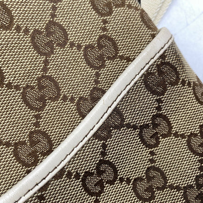 【中古品】【メンズ/レディース】 GUCCI グッチ 147671 GG CANVAS SHOULDER BAG ジージー キャンバス ショルダー バッグ カバン 鞄 180-260629-cs-09-izu カラー：ブラウン×アイボリー 万代Net店