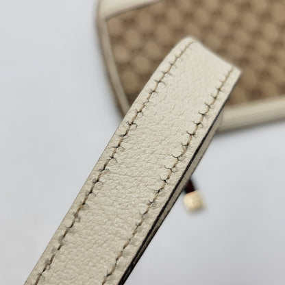 【中古品】【メンズ/レディース】 GUCCI グッチ 211978 SHELLEYLINE GGCANVAS SHOULDER BAG シェリーライン GGキャンバス ショルダー バッグ カバン 180-260630-kh-05-izu カラー：ベージュ×アイボリー 万代Net店
