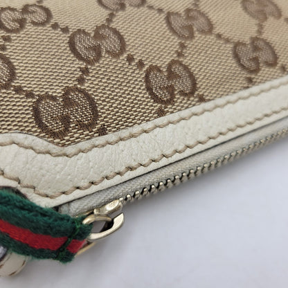 【中古品】【メンズ/レディース】 GUCCI グッチ 211978 SHELLEYLINE GGCANVAS SHOULDER BAG シェリーライン GGキャンバス ショルダー バッグ カバン 180-260630-kh-05-izu カラー：ベージュ×アイボリー 万代Net店