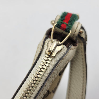 【中古品】【メンズ/レディース】 GUCCI グッチ 211978 SHELLEYLINE GGCANVAS SHOULDER BAG シェリーライン GGキャンバス ショルダー バッグ カバン 180-260630-kh-05-izu カラー：ベージュ×アイボリー 万代Net店