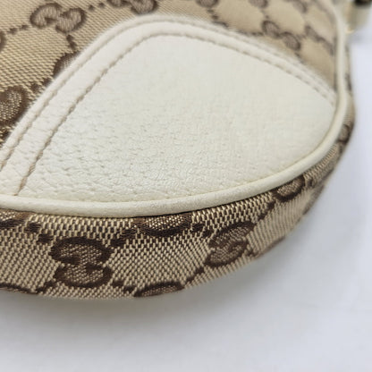 【中古品】【メンズ/レディース】 GUCCI グッチ 211978 SHELLEYLINE GGCANVAS SHOULDER BAG シェリーライン GGキャンバス ショルダー バッグ カバン 180-260630-kh-05-izu カラー：ベージュ×アイボリー 万代Net店