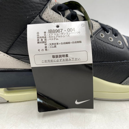 【中古美品】【メンズ】 NIKE ナイキ IB8967-004 AIR JORDAN 3 RETRO エア ジョーダン スリー レトロ スニーカー シューズ 靴 160-260629-cs-02-izu サイズ：27cm カラー：BLACK/CHILE RED-NEUTRAL GREY 万代Net店