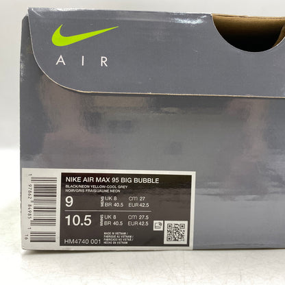 【中古美品】【メンズ】 NIKE ナイキ HM4740-001 AIR MAX 95 OG BIG BUBBLE エア マックス オージー ビッグ バブル スニーカー シューズ 靴 160-260629-cs-03-izu サイズ：27cm カラー：BLACK/NEON YELLOW-COOL GREY 万代Net店