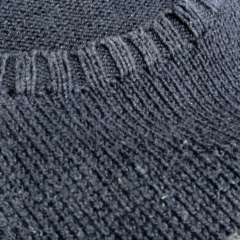 【中古品】【メンズ】 POLO RALPH LAUREN ポロ・ラルフローレン BEAR COTTON KNIT SHIRT ベア コットン ニット 長袖 147-260629-as-10-izu サイズ：XL カラー：ネイビー 万代Net店
