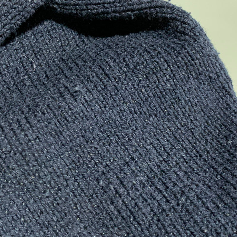 【中古品】【メンズ】 POLO RALPH LAUREN ポロ・ラルフローレン BEAR COTTON KNIT SHIRT ベア コットン ニット 長袖 147-260629-as-10-izu サイズ：XL カラー：ネイビー 万代Net店