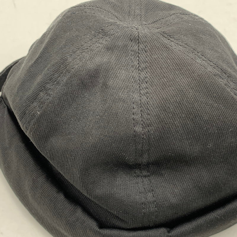 【中古品】【メンズ/レディース】 THE H.W.DOG&CO. エイチダブリュードッグアンドコー D-00759 PIQUE ROLL CAP ピケ ロール キャップ 帽子 185-260705-cs-02-izu サイズ：ONE カラー：ブラック 万代Net店