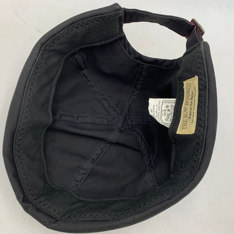 【中古品】【メンズ/レディース】 THE H.W.DOG&CO. エイチダブリュードッグアンドコー D-00759 PIQUE ROLL CAP ピケ ロール キャップ 帽子 185-260705-cs-02-izu サイズ：ONE カラー：ブラック 万代Net店