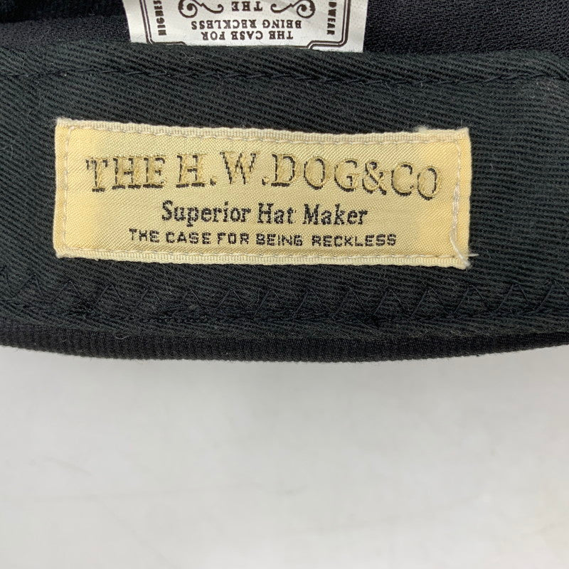 【中古品】【メンズ/レディース】 THE H.W.DOG&CO. エイチダブリュードッグアンドコー D-00759 PIQUE ROLL CAP ピケ ロール キャップ 帽子 185-260705-cs-02-izu サイズ：ONE カラー：ブラック 万代Net店