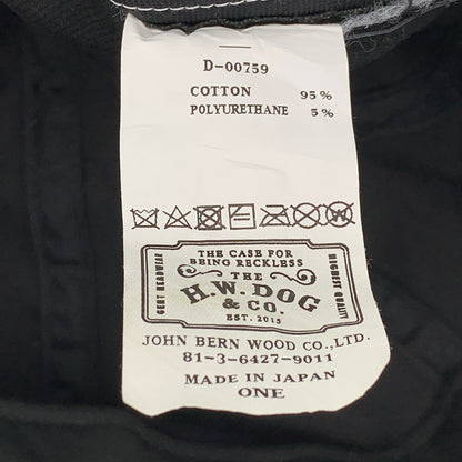 【中古品】【メンズ/レディース】 THE H.W.DOG&CO. エイチダブリュードッグアンドコー D-00759 PIQUE ROLL CAP ピケ ロール キャップ 帽子 185-260705-cs-02-izu サイズ：ONE カラー：ブラック 万代Net店