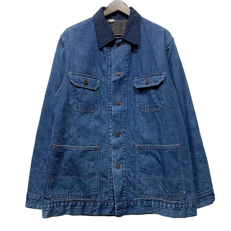 【中古品】【メンズ】 VINTAGE BLANKET LINER DENIM COVERALL JACKET ブランケットライナー デニム カバーオール ジャケット 146-260629-as-06-izu カラー：インディゴ 万代Net店