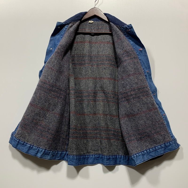【中古品】【メンズ】 VINTAGE BLANKET LINER DENIM COVERALL JACKET ブランケットライナー デニム カバーオール ジャケット 146-260629-as-06-izu カラー：インディゴ 万代Net店