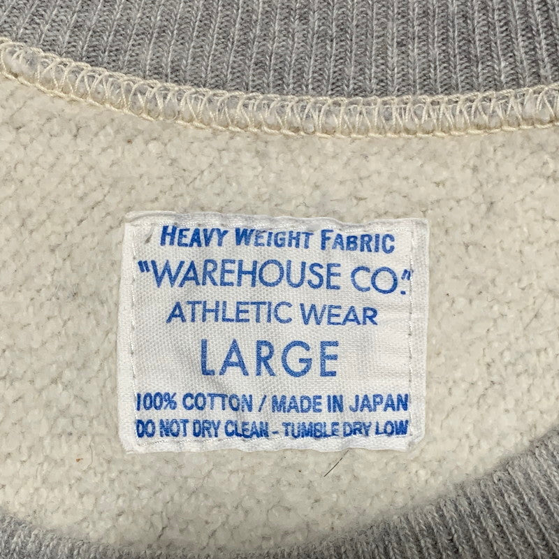 【中古品】【メンズ】 WAREHOUSE ウエアハウス USAFA REVERSE WEAVE SWEATSHIRT リバースウィーブ スウェットシャツ トレーナー 145-260629-as-05-izu サイズ：L カラー：グレー 万代Net店