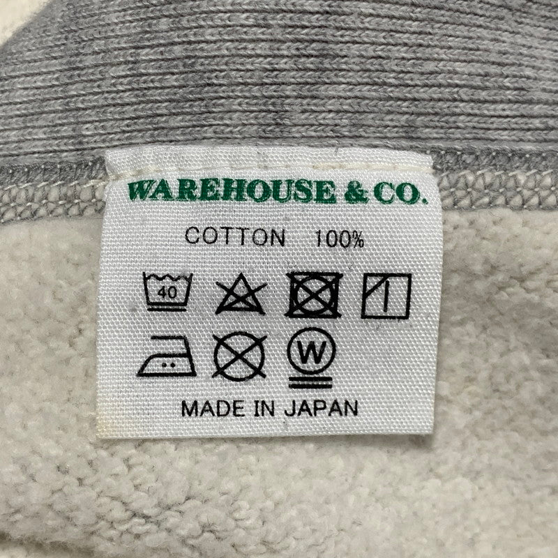 【中古品】【メンズ】 WAREHOUSE ウエアハウス USAFA REVERSE WEAVE SWEATSHIRT リバースウィーブ スウェットシャツ トレーナー 145-260629-as-05-izu サイズ：L カラー：グレー 万代Net店