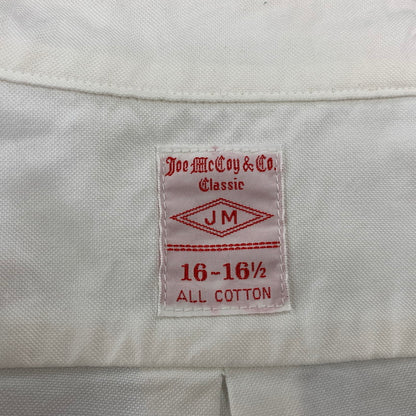 【中古品】【メンズ】 JOE McCOY ジョーマッコイ THE REAL MCCOY'S ザ・リアルマッコイズ BUTTON DOWN SHIRT MS19007 ボタンダウンシャツ 長袖 145-260712-as-07-izu サイズ：16-16 1/2 カラー：ホワイト 万代Net店
