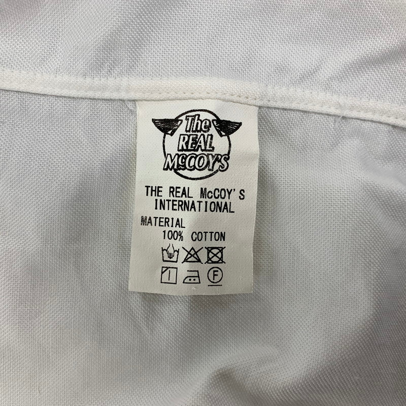 【中古品】【メンズ】 JOE McCOY ジョーマッコイ THE REAL MCCOY'S ザ・リアルマッコイズ BUTTON DOWN SHIRT MS19007 ボタンダウンシャツ 長袖 145-260712-as-07-izu サイズ：16-16 1/2 カラー：ホワイト 万代Net店