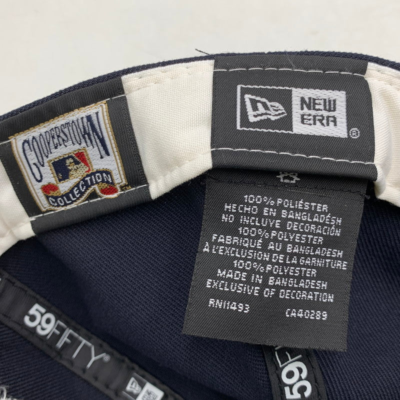 【中古品】【メンズ/レディース】 NEW ERA×JAE TIPS ニューエラ×ジェイティップス DETOROIT TIGERS 59 FIFTTY BASEBALL CAP デトロイト タイガース 59フィフティ ベースボール キャップ 帽子 185-260705-cs-01-izu サイズ：7 1/4 カラー：ネイビー×イエロー 万代Net店