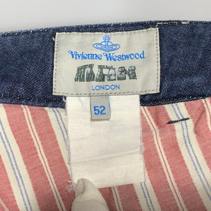 【現状渡し品】【メンズ】 Vivienne WestwoodMAN ヴィヴィアンウエストウッドマン STRAIGHT DENIM PANTS ストレートデニムパンツ ジーンズ ボトムス 152-260629-as-02-izu サイズ：52 カラー：インディゴ 万代Net店