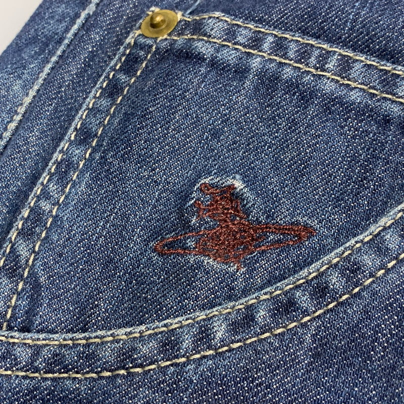 【現状渡し品】【メンズ】 Vivienne WestwoodMAN ヴィヴィアンウエストウッドマン STRAIGHT DENIM PANTS ストレートデニムパンツ ジーンズ ボトムス 152-260629-as-02-izu サイズ：52 カラー：インディゴ 万代Net店