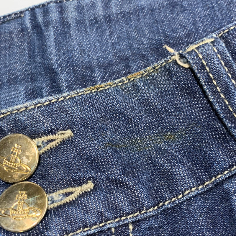 【現状渡し品】【メンズ】 Vivienne WestwoodMAN ヴィヴィアンウエストウッドマン STRAIGHT DENIM PANTS ストレートデニムパンツ ジーンズ ボトムス 152-260629-as-02-izu サイズ：52 カラー：インディゴ 万代Net店