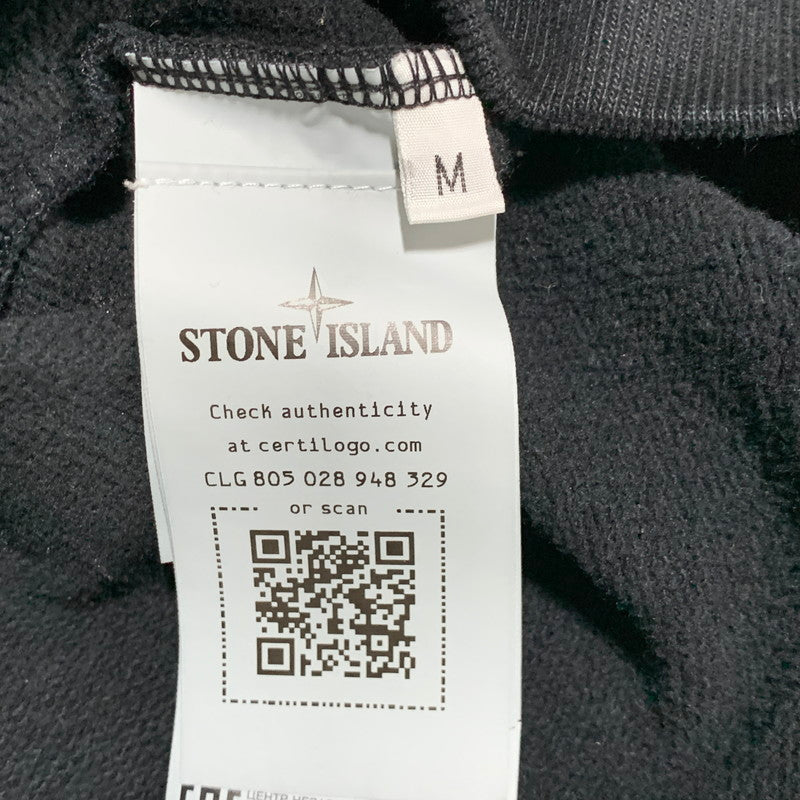 【中古品】【メンズ】 STONE ISLAND ストーンアイランド SWEAT HOODIE 771561820 スウェット フーディ パーカー 長袖 トップス 141-260629-as-11-izu サイズ：M カラー：ブラック 万代Net店