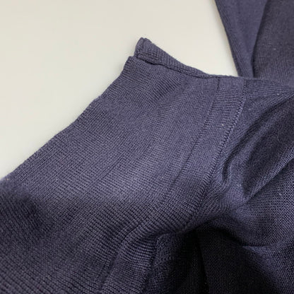 【中古品】【メンズ】 STONE ISLAND ストーンアイランド STELLINA KNIT ZIP CARDIGAN 6915536C4 ステリーナ ニット ジップ カーディガン 141-260629-as-13-izu サイズ：L カラー：ネイビー 万代Net店