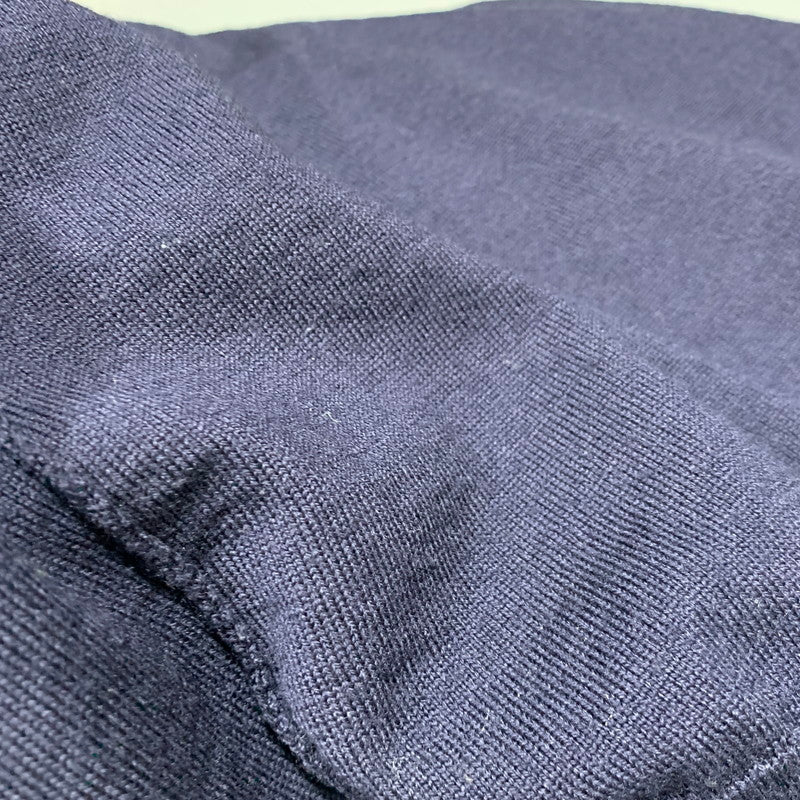 【中古品】【メンズ】 STONE ISLAND ストーンアイランド STELLINA KNIT ZIP CARDIGAN 6915536C4 ステリーナ ニット ジップ カーディガン 141-260629-as-13-izu サイズ：L カラー：ネイビー 万代Net店