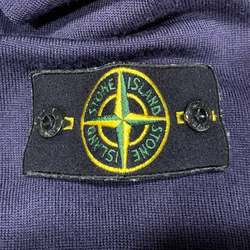 【中古品】【メンズ】 STONE ISLAND ストーンアイランド STELLINA KNIT ZIP CARDIGAN 6915536C4 ステリーナ ニット ジップ カーディガン 141-260629-as-13-izu サイズ：L カラー：ネイビー 万代Net店