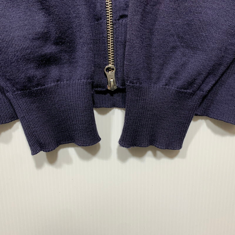 【中古品】【メンズ】 STONE ISLAND ストーンアイランド STELLINA KNIT ZIP CARDIGAN 6915536C4 ステリーナ ニット ジップ カーディガン 141-260629-as-13-izu サイズ：L カラー：ネイビー 万代Net店