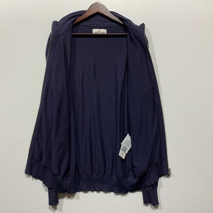 【中古品】【メンズ】 STONE ISLAND ストーンアイランド STELLINA KNIT ZIP CARDIGAN 6915536C4 ステリーナ ニット ジップ カーディガン 141-260629-as-13-izu サイズ：L カラー：ネイビー 万代Net店
