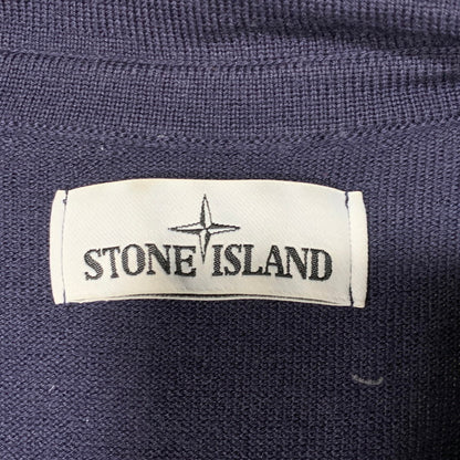【中古品】【メンズ】 STONE ISLAND ストーンアイランド STELLINA KNIT ZIP CARDIGAN 6915536C4 ステリーナ ニット ジップ カーディガン 141-260629-as-13-izu サイズ：L カラー：ネイビー 万代Net店