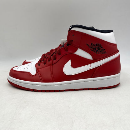 【中古美品】【メンズ】 NIKE ナイキ 554724-605 AIR JORDAN 1 MID エア ジョーダン ワン ミッド スニーカー シューズ 靴 160-260629-cs-04-izu サイズ：29cm カラー：GYM RED/WHITE-BLACK 万代Net店