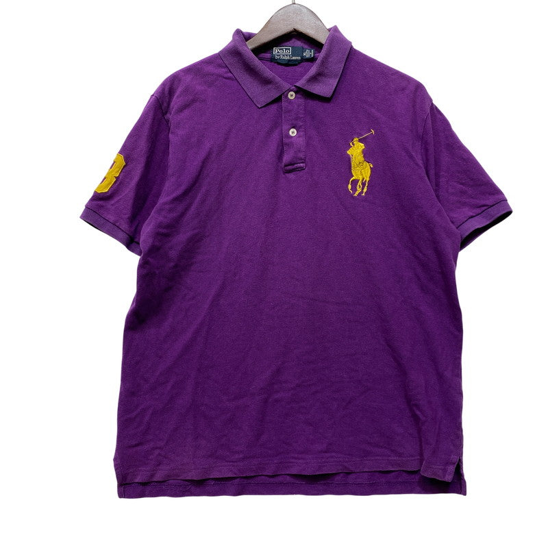 【中古品】【メンズ】 POLO RALPH LAUREN ポロ・ラルフローレン BIG PONY POLO SHIRT ビッグ ポニー ポロシャツ トップス 146-260704-kh-18-izu サイズ：XL カラー：パープル 万代Net店