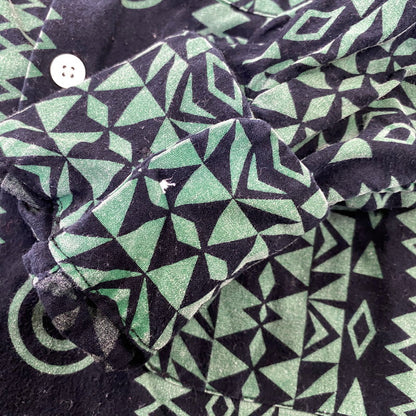 【中古品】【メンズ】 SOUTH2 WEST8 サウスツーウェストエイト × BEAMS BOY ビームスボーイ HM951 SCULL&TARGET WORK LS SHIRT ワーク ロングスリーブ シャツ トップス 140-260704-kh-19-izu サイズ：2 カラー：グリーン×ブラック 万代Net店