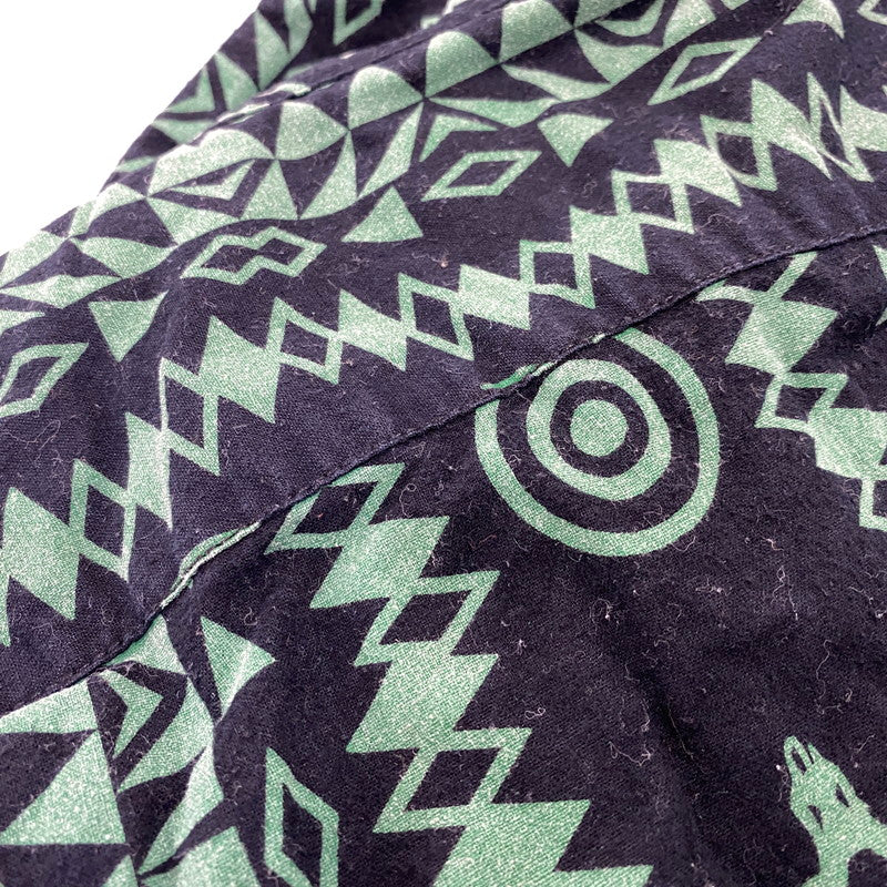 【中古品】【メンズ】 SOUTH2 WEST8 サウスツーウェストエイト × BEAMS BOY ビームスボーイ HM951 SCULL&TARGET WORK LS SHIRT ワーク ロングスリーブ シャツ トップス 140-260704-kh-19-izu サイズ：2 カラー：グリーン×ブラック 万代Net店
