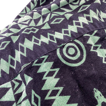 【中古品】【メンズ】 SOUTH2 WEST8 サウスツーウェストエイト × BEAMS BOY ビームスボーイ HM951 SCULL&TARGET WORK LS SHIRT ワーク ロングスリーブ シャツ トップス 140-260704-kh-19-izu サイズ：2 カラー：グリーン×ブラック 万代Net店