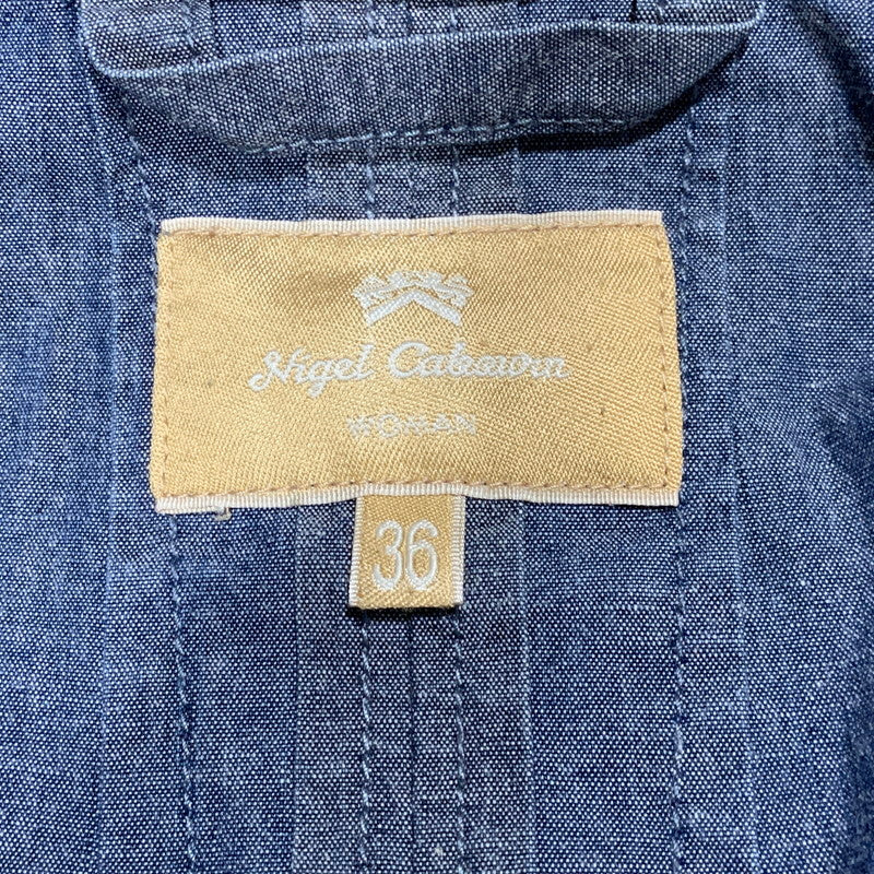 【中古品】【レディース】 NIGEL CABOURN WOMAN ナイジェル ケーボン ウーマン SWEDISH PARKA 8070800005 スウェディッシュ パーカ ジャケット 168-260629-as-14-izu サイズ：36 カラー：ブルー系 万代Net店