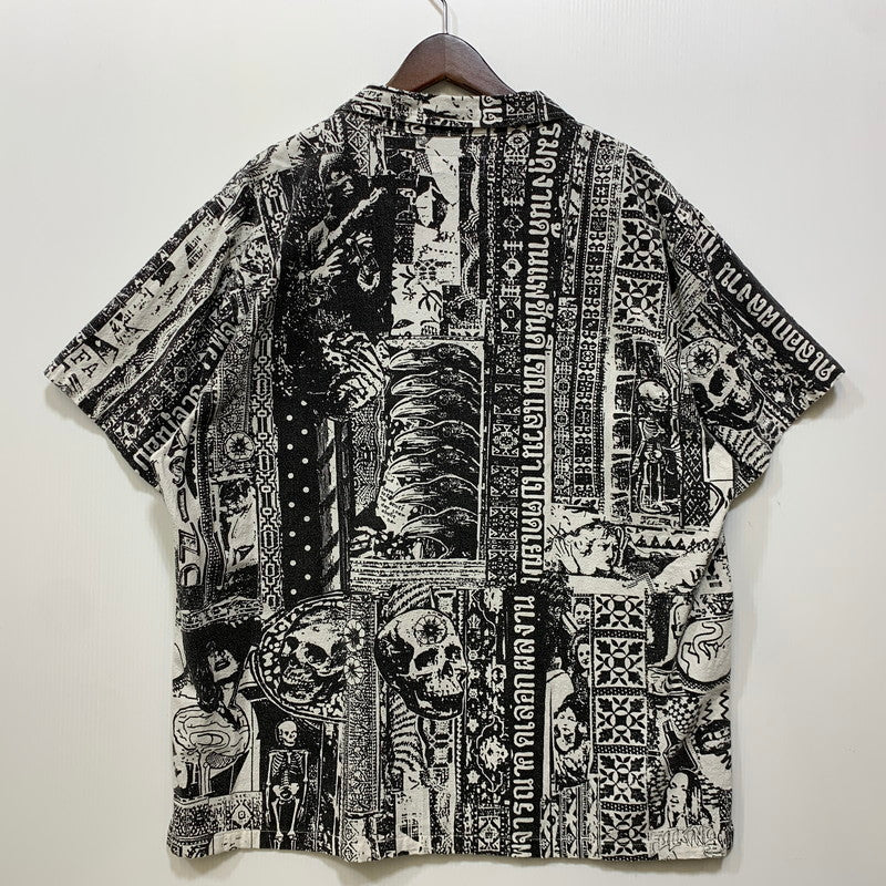 【中古品】【メンズ】 FUCKING AWESOME ファッキングオーサム COWABUNGA SHIRT カワバンガ シャツ 半袖 142-260729-as-14-izu サイズ：XL カラー：ブラック×ホワイト 万代Net店