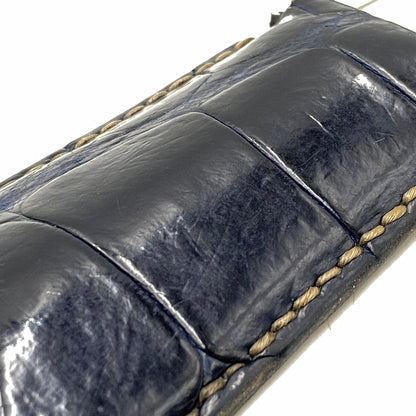 【中古品】【メンズ/レディース】 THE FLAT HEAD ザフラットヘッド CROCODILE KEY HOLDER キーホルダー アクセサリー 192-260701-kh-11-izu カラー：ネイビー 万代Net店