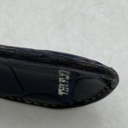 【中古品】【メンズ/レディース】 THE FLAT HEAD ザフラットヘッド CROCODILE KEY HOLDER キーホルダー アクセサリー 192-260701-kh-11-izu カラー：ネイビー 万代Net店