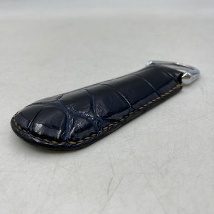 【中古品】【メンズ/レディース】 THE FLAT HEAD ザフラットヘッド CROCODILE KEY HOLDER キーホルダー アクセサリー 192-260701-kh-11-izu カラー：ネイビー 万代Net店