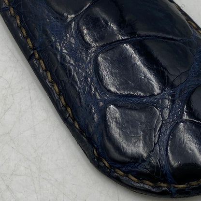 【中古品】【メンズ/レディース】 THE FLAT HEAD ザフラットヘッド CROCODILE KEY HOLDER キーホルダー アクセサリー 192-260701-kh-11-izu カラー：ネイビー 万代Net店