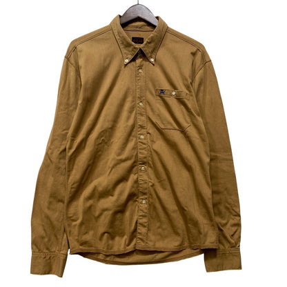 【中古品】【メンズ】 THE FLAT HEAD R.J.B ザフラットヘッド アールジェイビー LS BD SHIRT ロングスリーブ シャツ トップス 145-260704-kh-17-izu サイズ：40 カラー：ブラウン 万代Net店