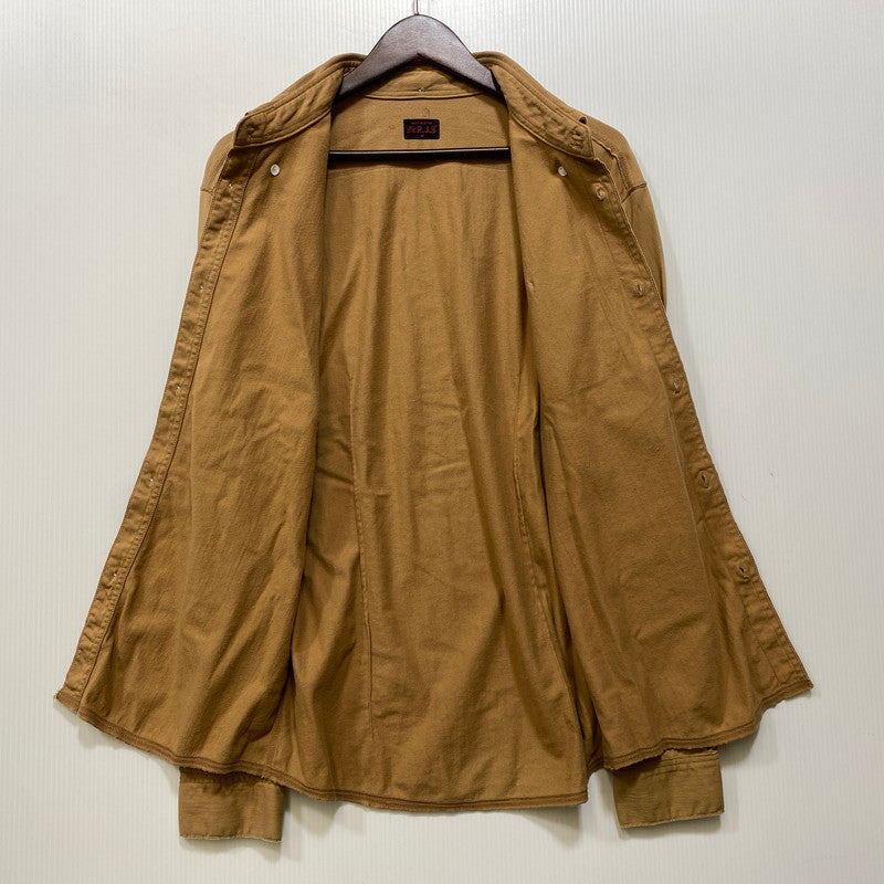 【中古品】【メンズ】 THE FLAT HEAD R.J.B ザフラットヘッド アールジェイビー LS BD SHIRT ロングスリーブ シャツ トップス 145-260704-kh-17-izu サイズ：40 カラー：ブラウン 万代Net店