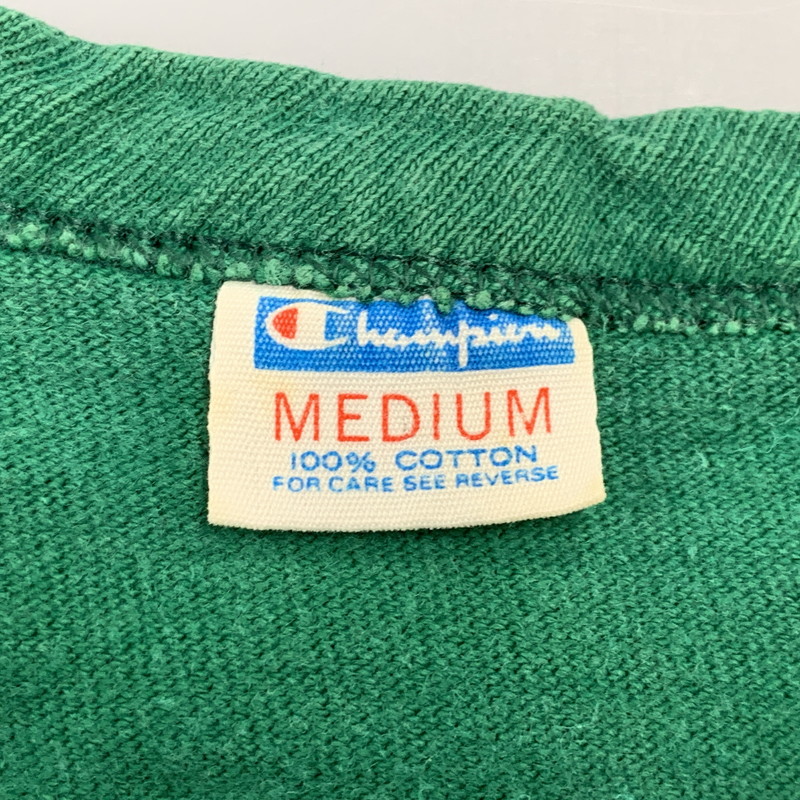 【中古品】【メンズ】 Champion チャンピオン NOTRE DAME 1 FOOTBALL TEE ノートルダム フットボール Tシャツ バータグ後期 146-260702-as-07-izu サイズ：M カラー：グリーン 万代Net店