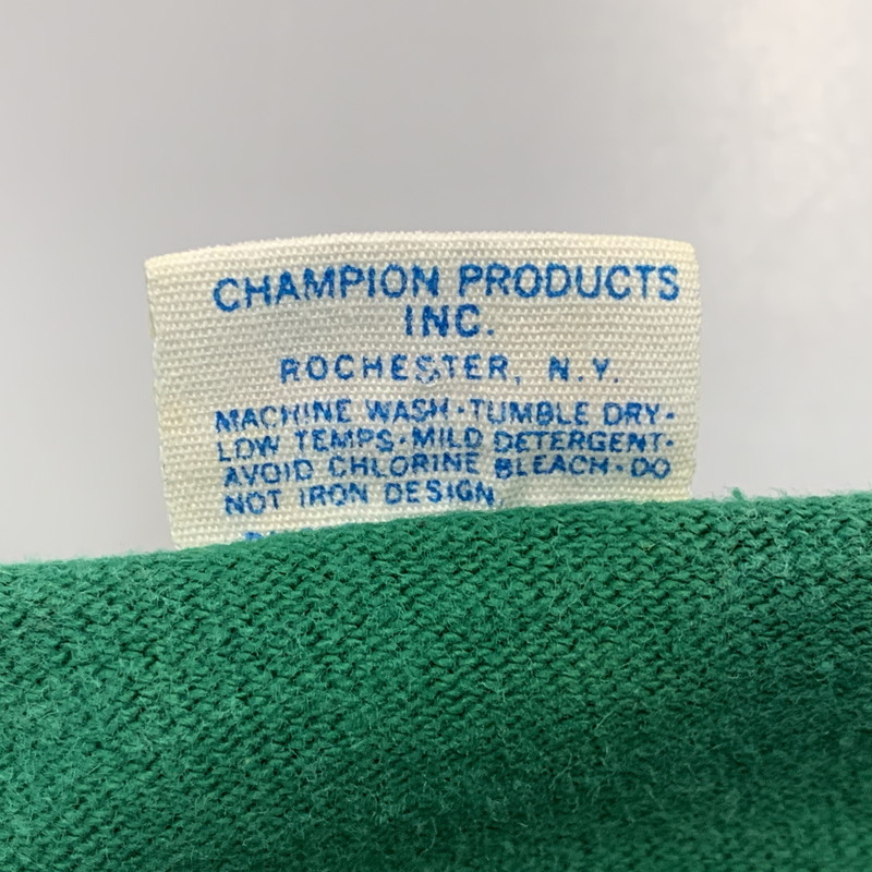 【中古品】【メンズ】 Champion チャンピオン NOTRE DAME 1 FOOTBALL TEE ノートルダム フットボール Tシャツ バータグ後期 146-260702-as-07-izu サイズ：M カラー：グリーン 万代Net店