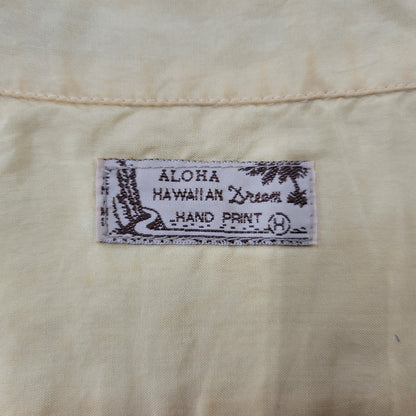 【現状渡し品】【メンズ】 DENIME-怒仁無- ドゥニーム TIGER SILK SS OPEN COLLAR SHIRT タイガー シルク ショートスリーブ オープン カラー シャツ トップス 半袖 145-260706-cs-14-izu サイズ：不明 カラー：イエロー 万代Net店
