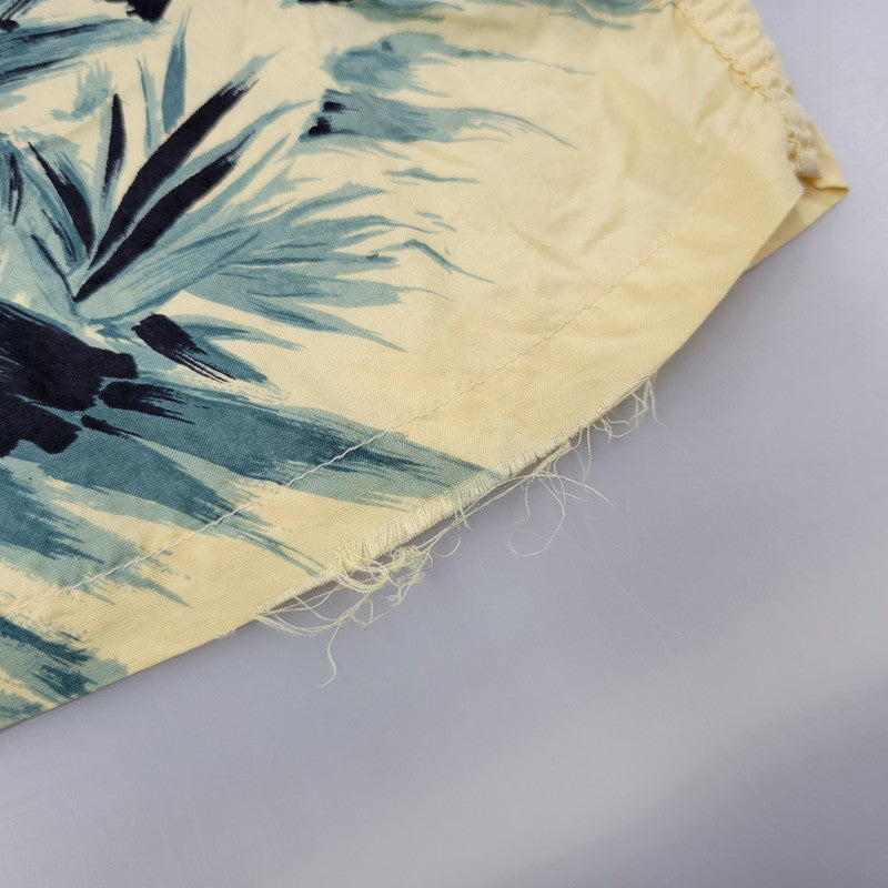 【現状渡し品】【メンズ】 DENIME-怒仁無- ドゥニーム TIGER SILK SS OPEN COLLAR SHIRT タイガー シルク ショートスリーブ オープン カラー シャツ トップス 半袖 145-260706-cs-14-izu サイズ：不明 カラー：イエロー 万代Net店