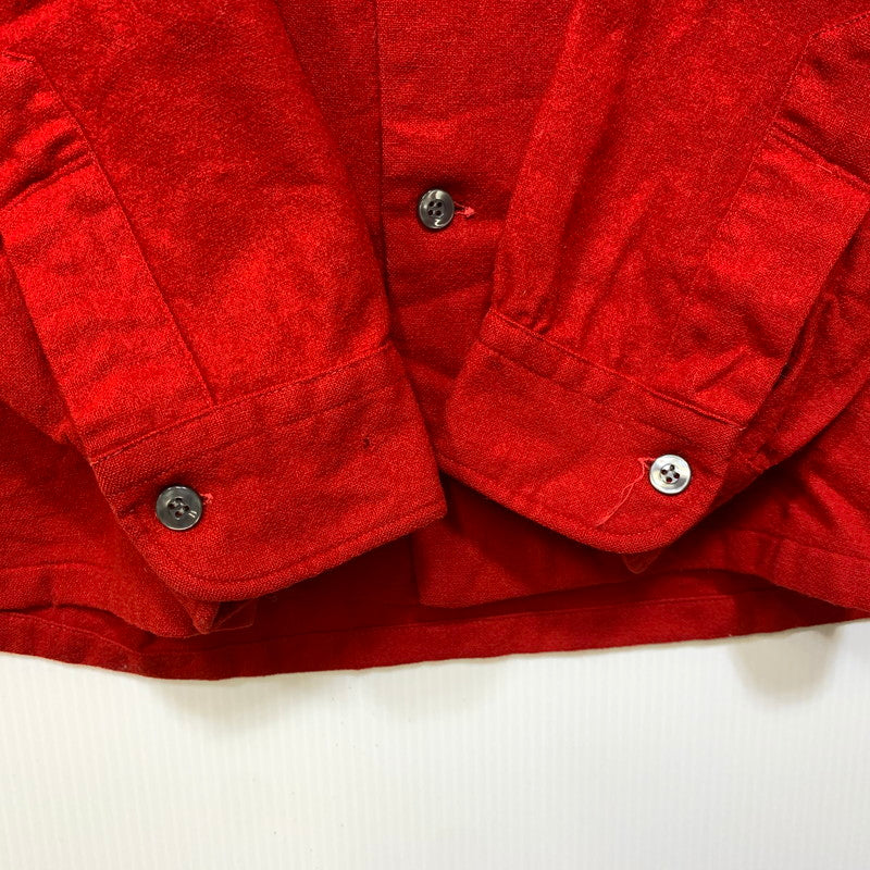 【現状渡し品】【メンズ】 PENDLETON ペンドルトン WOOL L/S SHIRT ウール ロングスリーブ シャツ 長袖 146-260702-as-06-izu サイズ：M カラー：レッド 万代Net店